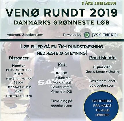 Info over dagturen Venø Rundt 2019